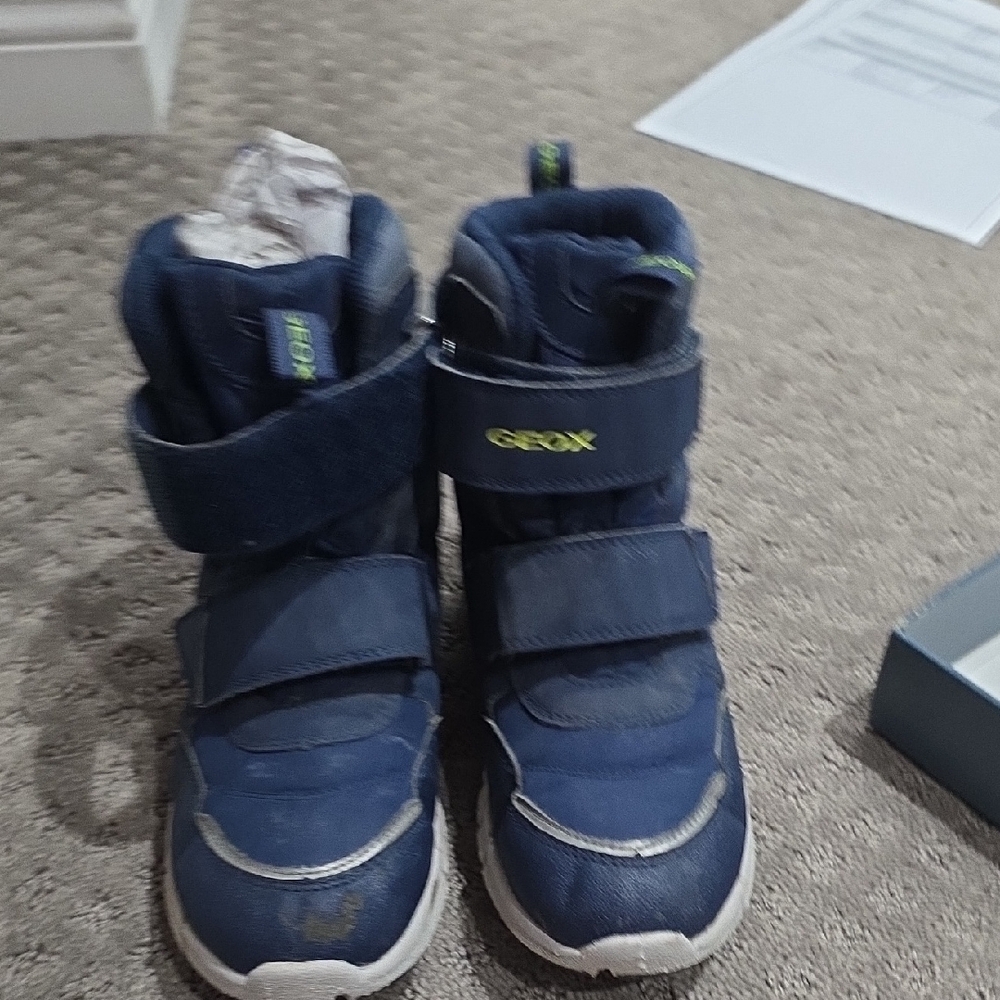 Geox Kids' Navy and Gray Boots